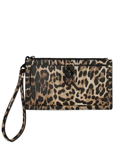 Rebecca Minkoff G Elongated Card Case In Brown