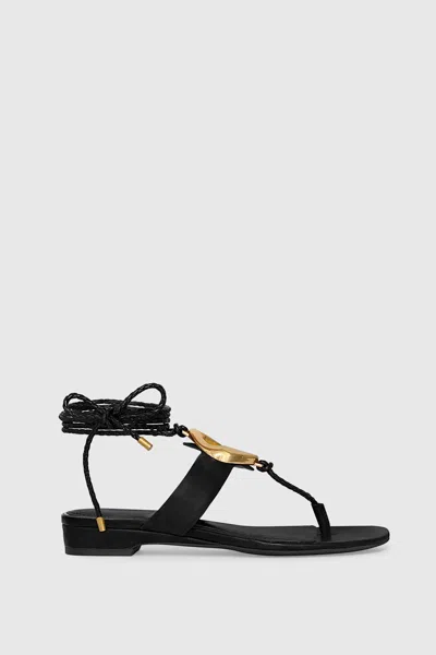 Rebecca Minkoff G Wrap Sandal In Black
