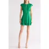 Rebecca Minkoff Gabby Cap Sleeve Minidress In Envy