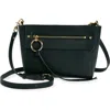 Rebecca Minkoff Gabby Leather Crossbody Bag In Black