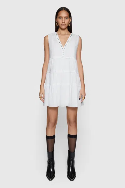 Rebecca Minkoff Gigi Slvless Mini Dress In White