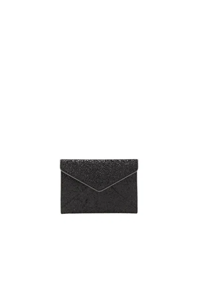 Rebecca Minkoff Glitter Leo Clutch In Black Multi