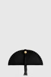 Rebecca Minkoff Half Moon Clutch With Micro Studs Bag In Black