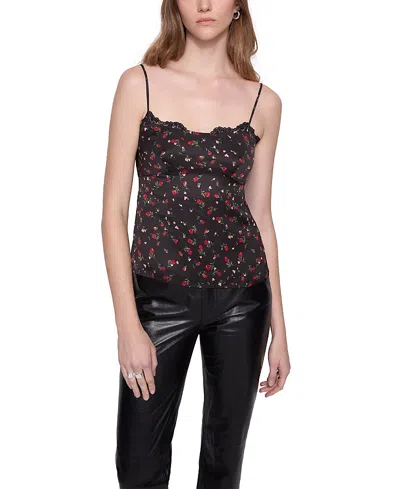 Rebecca Minkoff Hallie Lace Cami In Rose Ditsy