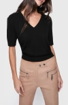 Rebecca Minkoff Haven V Neck Sweater In True Black