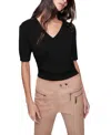 Rebecca Minkoff Haven V Neck Sweater In Black