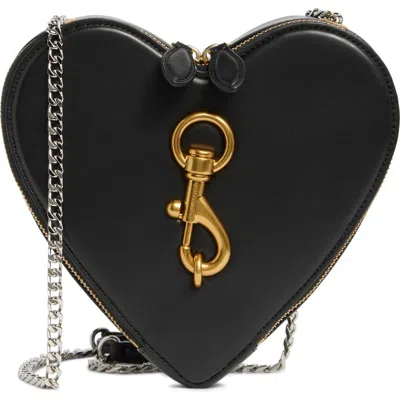 Rebecca Minkoff Heart Crossbody Bag In Black