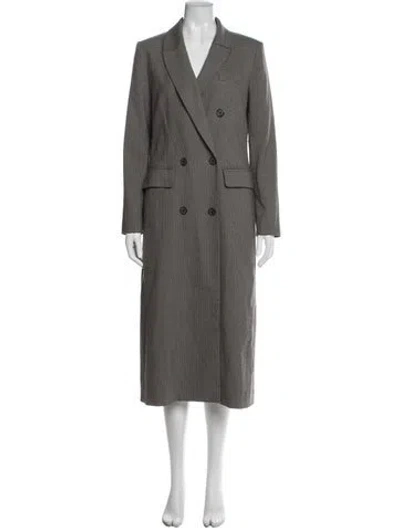 Pre-owned Rebecca Minkoff Houndstooth Print Coat In Gray