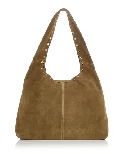 Rebecca Minkoff Industry Slouchy Suede Hobo Shoulder Bag In Purple