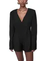 Rebecca Minkoff Indy Long Sleeve Romper Sweater In Black