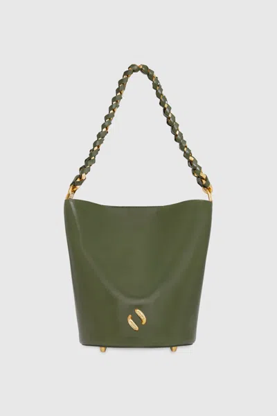 Rebecca Minkoff Infinity Bucket Bag In Green