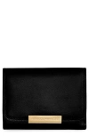 Rebecca Minkoff Insider Compact Leather Wallet In Black