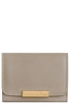 Rebecca Minkoff Insider Compact Leather Wallet In Oyster