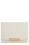 Rebecca Minkoff Insider Compact Leather Wallet In Porcelain