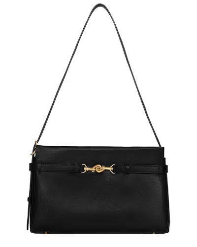 Rebecca Minkoff Insider Leather Shoulder Bag In Black
