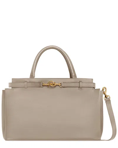Rebecca Minkoff Insider Leather Shoulder Bag In Gray