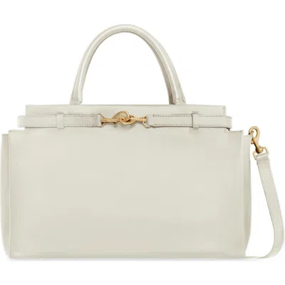 Rebecca Minkoff Insider Leather Shoulder Bag In Porcelain