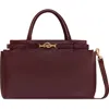 Rebecca Minkoff Insider Leather Shoulder Bag In Port