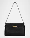 Rebecca Minkoff Small Insider Leather Shoulder Bag In Black