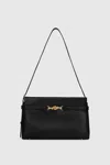 Rebecca Minkoff Small Insider Leather Shoulder Bag In Black