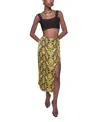 Rebecca Minkoff Isa Pencil Skirt In Buttercream Snake