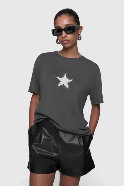 Rebecca Minkoff Isabella Bf T-shirt In Charcoal