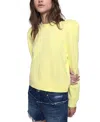 Shop Rebecca Minkoff Jade Sculpted Sweatshirt In Chamomile