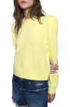 Rebecca Minkoff Jade Sculpted Sweatshirt In Chamomile