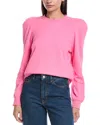 Rebecca Minkoff Jade Sculpted Sweatshirt In Pink