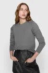 Rebecca Minkoff Janine Long Sleeve Sweater In Elephant