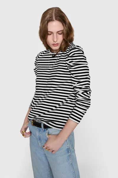 Rebecca Minkoff Janine Long Sleeve Sweater In White