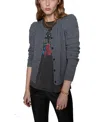 Rebecca Minkoff Janine Puff Shoulder Wool Cardigan In Heather Grey