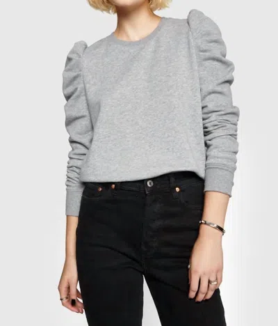 Rebecca Minkoff Janine Sweatshirt In Heather Grey In Gray