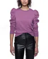 Rebecca Minkoff Janine Sweatshirt In Mulberry