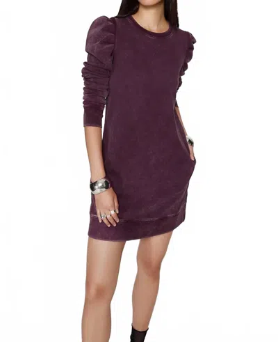 Rebecca Minkoff Janine Terry Dress In Acid Washed Currant In Multi