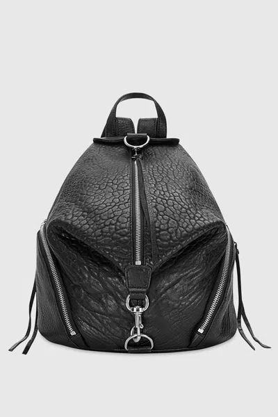 Rebecca Minkoff Julian Backpack Bag In Black/silver