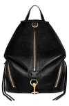 Rebecca Minkoff Julian Leather Backpack In Black