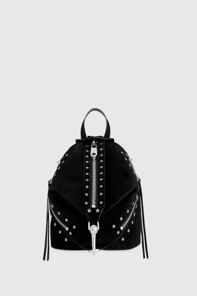 Rebecca Minkoff Julian Zipped Medium Backpack With Studs Bag In Black
