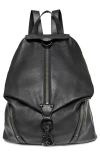 Rebecca Minkoff Julian Jumbo Leather Backpack In Black