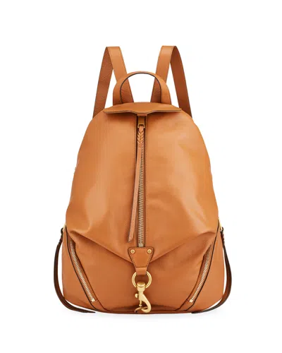Rebecca Minkoff Jumbo Julian Leather Backpack In Caramello