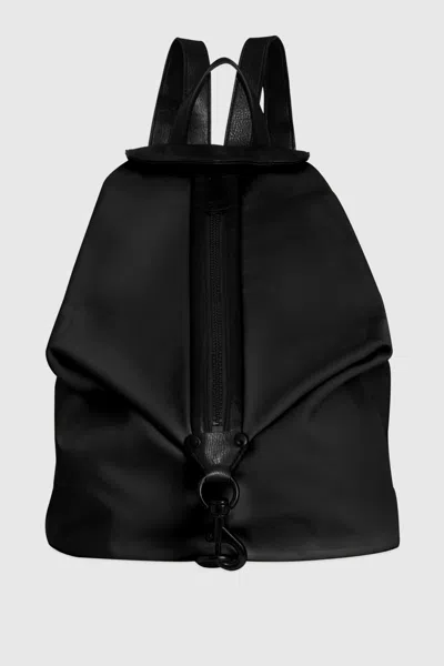Rebecca Minkoff Jumbo Julian Zipped Nylon Backpack Bag In Black