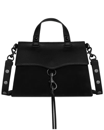Rebecca Minkoff Keith Small Leather Satchel In Black