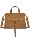 Rebecca Minkoff Keith Small Leather Satchel In Brown