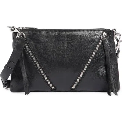 Rebecca Minkoff Kit Leather Crossbody Bag In Black