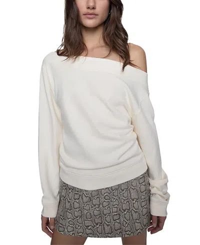 REBECCA MINKOFF KORA OFF SHOULDER SWEATSHIRT