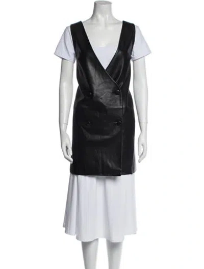 Pre-owned Rebecca Minkoff Lamb Leather Coat W/ Tags In Black