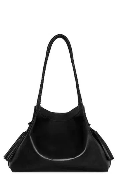 Rebecca Minkoff Lana Tassel Leather Tote In Black