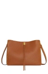 Rebecca Minkoff Darren Medium Leather Shoulder Bag In Caramello