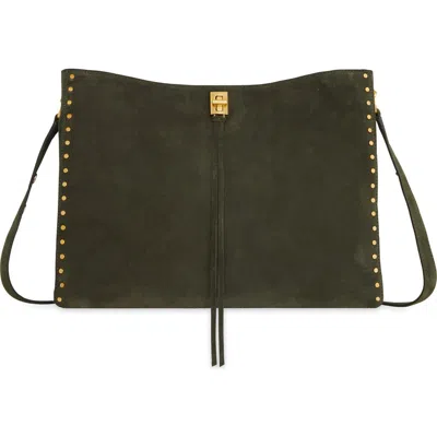 Rebecca Minkoff Large Darren Leather Shoulder Bag In Green