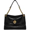Rebecca Minkoff Large G Convertible Leather Shoulder Bag In Black